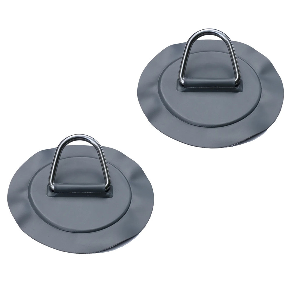 Patchs D-Ring Pour Bateaux Pneumatiques - 4 Pièces Acier Inoxydable - Pour Kayak, Canoë, SUP