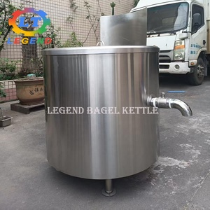 Olla de cocción vertical con calentamiento indirecto y válvula de descarga lateral para verduras, leche de soja, leche, sopa y polvo de avena - Product Image 6