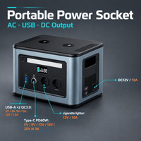 Stasiun Daya Portabel 1728Wh 2000W Generator Tenaga Surya 540000mAh LiFePO4 AC DC USB-C 15W Nirkabel LCD untuk Berkemah Cadangan Rumah