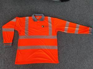 Camiseta de Seguridad de Alta Visibilidad con Mangas Largas Reflectantes EN ISO 20471 ANSI 107, 100% Poliéster Puro - Product Image 3