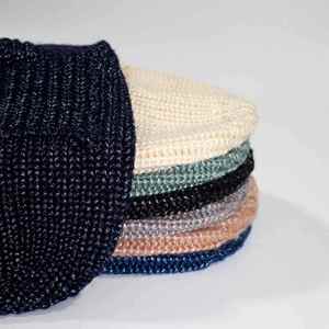 Nouvelle Collection Automne Hiver 2025 – Bonnets Tricotés Métalliques Tendance pour Hommes et Femmes – Chauds, Protection des Oreilles pour le Ski et le Cyclisme - Product Image 3