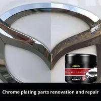 Pâte de rénovation chromée Astree, décapant de rouille, restauration de l'oxydation, polissage de l'éclat des métaux, multi-usages, pour emblèmes et garnitures de voiture
