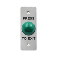 Bouton de sortie de champignon en alliage de zinc cc 12v/interrupteur de porte