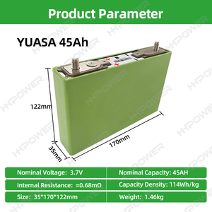 Batería <span class=keywords><strong>de</strong></span> Iones <span class=keywords><strong>de</strong></span> Litio Prismática <span class=keywords><strong>Yuasa</strong></span> 45Ah NMC <span class=keywords><strong>de</strong></span> Alta Tasa y Alta Descarga 5C para Motocicletas Eléctricas <span class=keywords><strong>de</strong></span> Alta Potencia - Product Image 2