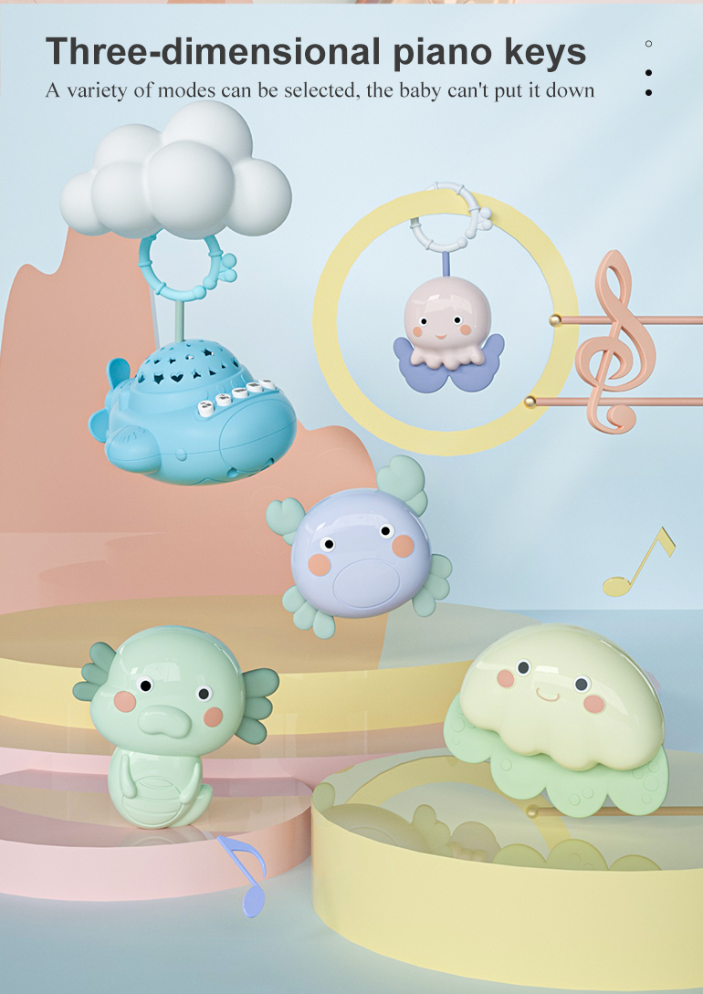 Soft infant fitness rack activity musical pedal keyboard piano gym play mat sleeping portable baby toy