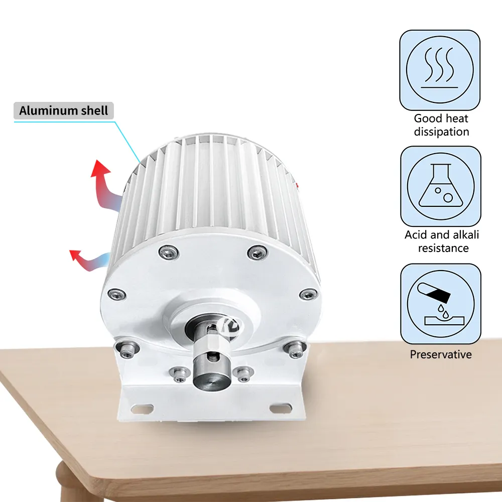 Mars Rock 1000W 500 RPM 50Hz avec Base NdFeb PMG générateur à aimant Permanent de terres rares 24V 48V pour éolienne horizontale G DIY