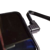 Cable USB a Tipo-C de Carga Rápida, Conectores USB Tipo-C en Ángulo Recto, Diseño Flexible, Admite Transferencia de Datos y Carga para Teléfonos