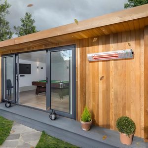 Chauffage extérieur infrarouge étanche avec télécommande et éclairage 1200W/1500W, contrôlé par application - Product Image 6