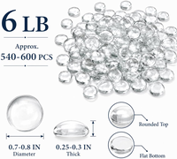 Billes de verre pour vases, perles de verre transparentes pour vases, pour remplissage de vases, artisanat floral, décoration de bougies de mariage