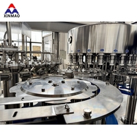 Machine de remplissage et d'embouteillage d'eau minérale pure en bouteille PET de 500 ml, 10000 BPH, personnalisation en usine