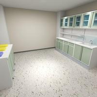 Meuble d'îlot central pour hôpital dentaire, en bois sur mesure, avec comptoir, design moderne, construction durable, taille personnalisable