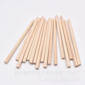 แท่งไม้กลมสีไม้ธรรมชาติ อุปกรณ์งานฝีมือทำมือ สำหรับงาน DIY - Product Image 1