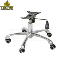 Offre Spéciale : Base de Chaise de Bureau en Alliage d'Aluminium Poli, Réglable en Hauteur, Rotative et Inclinable, 5 Étoiles, à Prix Avantageux