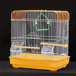2022 stock vendita diretta in fabbrica ferro ornamentale metallo piccola gabbia per uccelli canarini