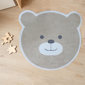 Tappeto da bagno e doccia in cotone riciclato jacquard con motivo astratto Bear <span class=keywords><strong>Ecru</strong></span>/Beige/Argento OEM 120x120cm Prodotto in Turchia - Product Image 1