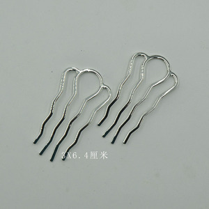 Épingles à cheveux de style antique en cuivre pur plaqué or et argent, à quatre branches, pour usage quotidien - Product Image 2