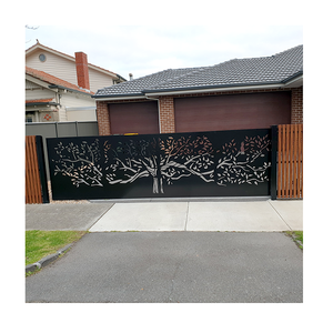 Valla <span class=keywords><strong>de</strong></span> aluminio recubierta <span class=keywords><strong>de</strong></span> polvo Valla <span class=keywords><strong>de</strong></span> jardín frontal exterior Valla <span class=keywords><strong>de</strong></span> entrada oscilante deslizante Celosía - Product Image 6