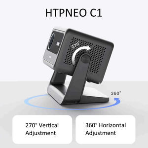 Support rotatif à 360 ° pour projecteur domestique 720P 200 Ansi Lumens réglable au plafond/mur/table Movie Nights Smart Video LCD Projector - Product Image 2