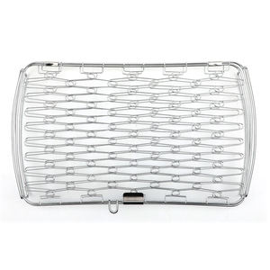 Bandeja de parrilla de acero inoxidable 46x29x6cm, plegable, portátil, para acampar al aire libre, cesta para asar pescado - Product Image 3