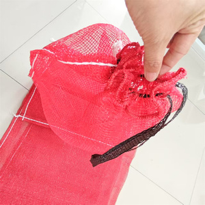 丈夫なPPレノメッシュ織りバッグ包装用50kg容量ジャガイモ玉ねぎキャバージ米飼料小麦粉カスタムロゴヒートシール - Product Image 5