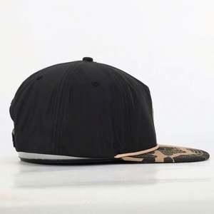 BSCI Wholesale Polyester 5 Panel Unstructured Snapback Cap 256 Rope Embroidery <b>Patch</b> Camo Caps for Outdoor Party Travel Beach - Product Image 4