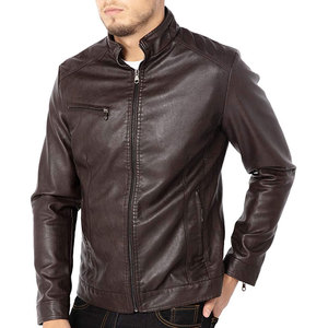 Factory Direct Manufacturer <b>Men</b>’s Leather <b>Jacket</b> <b>Lightweight</b> Breathable Comfortable Fit Leather <b>Jacket</b> At Reasonable Price - Product Image 5