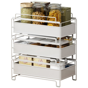 Sliding large Cabinet Basket Drawer Under Sink Organizers and Storage Rack