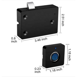 Anahtarsız mobilya dolap gizli kilit akıllı elektronik dolap dosya biyometrik parmak İzi dolap kilitleri kasa - Product Image 2