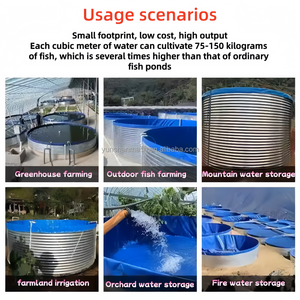 ถัง PVC ขนาดใหญ่แบบพับได้เคลื่อนย้ายได้ถัง<span class=keywords><strong>เลี้ยง</strong></span><span class=keywords><strong>ปลา</strong></span>บ่อ<span class=keywords><strong>เลี้ยง</strong></span><span class=keywords><strong>ปลา</strong></span>ที่มีความหนาแน่นสูงการเลี้ยง<span class=keywords><strong>ปลา</strong></span>และกุ้งเพาะเลี้ยงสัตว์น้ำ - Product Image 3