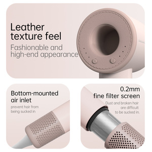 Hair Dryer 1600W High Speed Ionic Negative Ion BLDC Motor Constant Temperature Nozzle Not Included Time Pink - Product Image 1