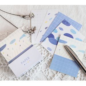 250sheets/Pack Twilight Tea Series Memo Pad With Box Memo Cube Writing Notepad Sticky Notes