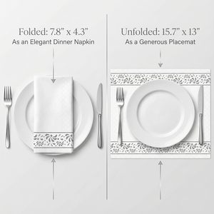 Serviettes <span class=keywords><strong>en</strong></span> <span class=keywords><strong>papier</strong></span> imprimées aspect lin de qualité supérieure pour la table de fête et les occasions de remise de diplôme - Product Image 3