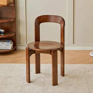 Silla de <span class=keywords><strong>comedor</strong></span> de teca de gama alta Vintage de mediados de siglo, silla apilable sólida, estilo Crema para el hogar, restaurante, dormitorio, silla <span class=keywords><strong>Rey</strong></span> colorida - Product Image 5