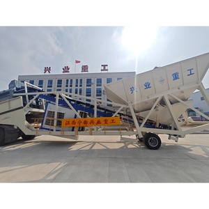 Neue CE tragbare 60 m3/h Mini-Zementwerk Lieferant Heißasphalt-Mischa nlage Motor Electric YHZS60 Mobile Beton mischa nlage - Product Image 3
