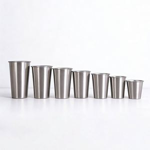 Taza Apilable de Acero Inoxidable de 350ml/500ml (12oz/17oz) para Promoción, con Logotipo Personalizado, de Pared Simple, para Camping, Venta al Por Mayor - Product Image 6