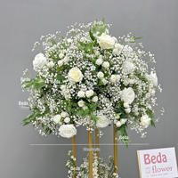 XinQi Centre de table de mariage en soie et plastique multicolore de haute qualité, décoration florale en forme d'arbre, style classique, tailles 50-80 cm