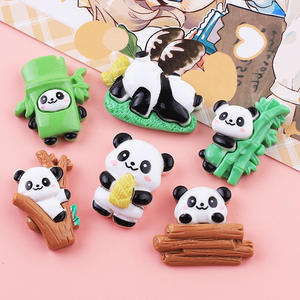 Nueva llegada Panda Multi-estilo lindo Animal resina encantos para DIY crema pegamento teléfono caso sombreros Material Accesorios - Product Image 3