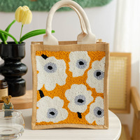 Kit de broderie au poinçon DIY très prisé pour débutants - Ensemble de broderie pour sac fourre-tout en plastique de style moderne et kit d'art interactif