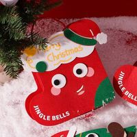 Sac cadeau en feutre de Noël, sacs fourre-tout durables à motif de dessin animé avec poignée, faciles à transporter, matériau stable pour les fêtes de Noël et les festivals