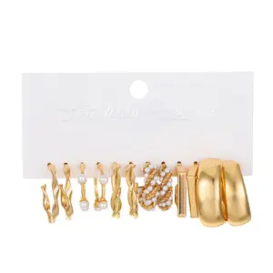 14K 18K позолоченные женские серьги-кольца из нержавеющей стали с жемчугом бабочкой, модные ювелирные изделия, клипсы, серьги-гвоздики