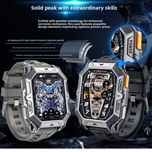 Montre connectée avec écran AMOLED, boîtier en alliage, autonomie de 30 jours, étanche, tracker de fitness, répondre aux appels, baromètre, boussole - Product Image 5