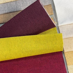 Woven Breathable Dyed 100% Polyester Linen <strong>Fabric</strong> <strong>Medium</strong> Weight 130gsm 150cm Width for Home Furnishing &amp; Storage Boxes - Product Image 4