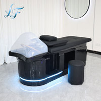 Lit de lavage de luxe en fibre de verre style thaïlandais avec circulation d'eau esthétique pour salon moderne