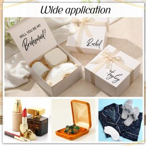 Boîtes de demande en mariage pour demoiselles d'honneur abricot, boîtes cadeaux de mariage avec couvercles, boîte de demande en mariage pour fête de mariage - Product Image 4
