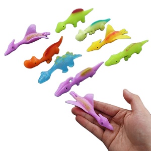 Jouets muraux collants en TPR pour enfants en gros, lance-pierres, catapulte, dinosaures volants au doigt, jouet lance-pierres, jouets pour bébés - Product Image 1
