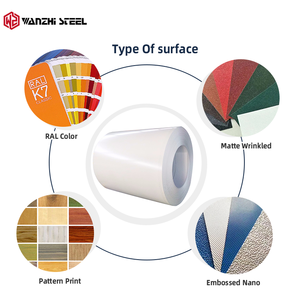 Bobinas de acero <span class=keywords><strong>Ppgi</strong></span> de Metal galvanizado prepintado con revestimiento de Color popular de 0,3mm para techos a precio de fábrica - Product Image 4