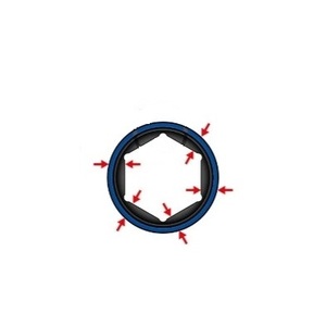 5ชิ้น1/2DR ชุดน็อตน็อตล้อกันลื่นทนทาน - Product Image 4