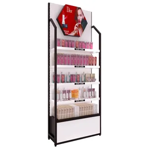 Nuovo Design per Makeup stand portaoggetti cosmetici scaffali per supermercati pesanti scaffalature per negozio al dettaglio