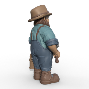 Statues de gnome de travailleur en résine personnalisables pour décorations de jardin figurines de gnome en résine avec pelle - Product Image 3