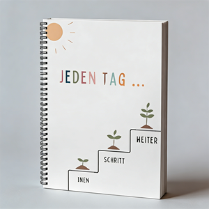 Quaderno a Spirale A5 Personalizzato, Diario per la Salute Mentale, Monitoraggio Emotivo, Consapevolezza di Sé, Gestione della Salute, Apprezzamento Personale - Product Image 1